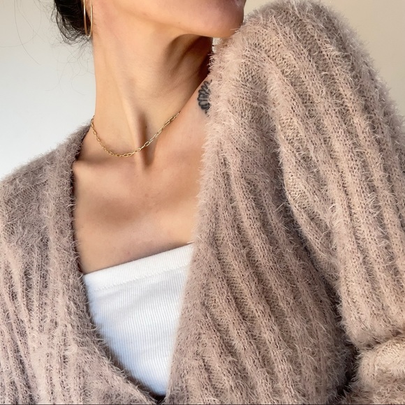 Fuzzy crop sweater - Picture 3 of 9